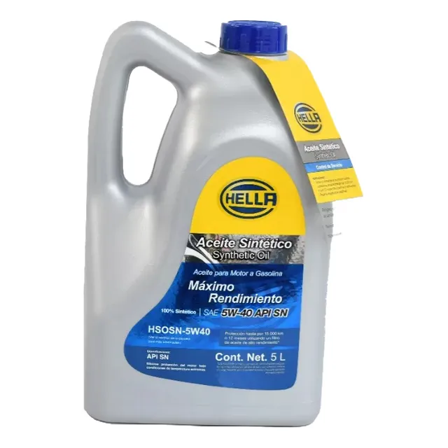 Aceite Motor 5w40 Sintetico Hella Presentación Oficial 5 Lts