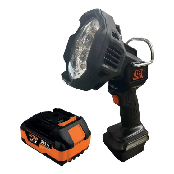 Linterna Inalámbrica Lusqtoff + Batería 18v 4.0 Amp