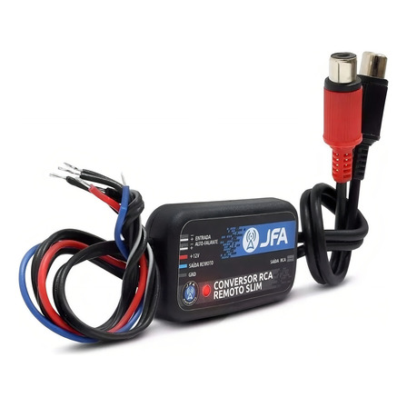 Conversor Fio Para Rca Remoto Slim 12v Jfa Automotivo Cd Dvd Conversor Fio Para Rca Remoto Slim 12v Jfa Automotivo Cd Dvd