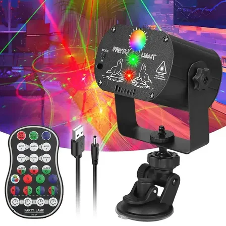 Proyector Láser De 1024 Patrones Para Fiestas, Luces Led Rgb