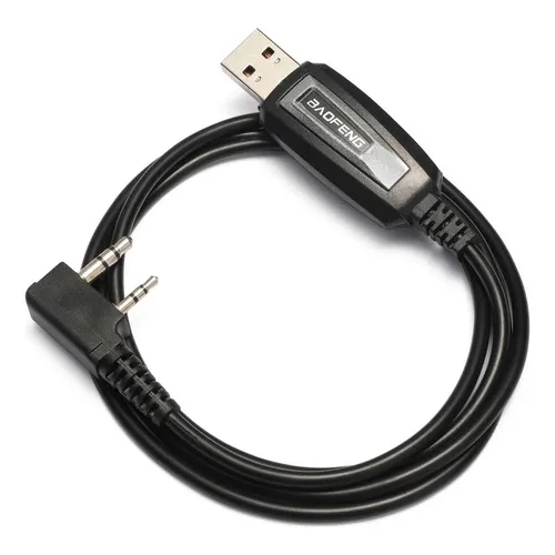 Baofeng Cable Programación Usb Radio Kenwood 888s Uv5r Uv82 Color Negro