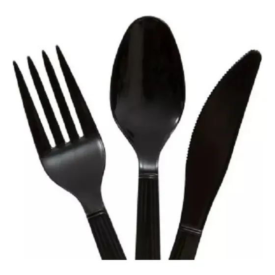 Tenedor Cuchillo Cucharilla Plásticos Desechables 2500 C/u 
