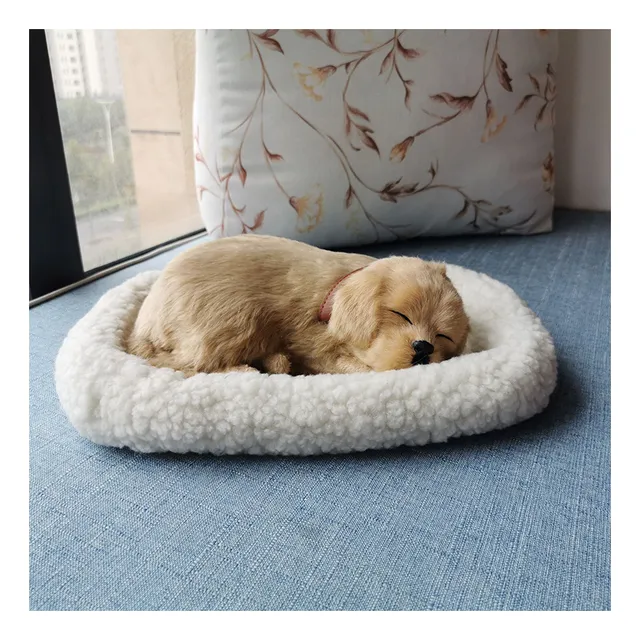 .. Juguete De Peluche Realista For Gato/perro Que Duerme Y