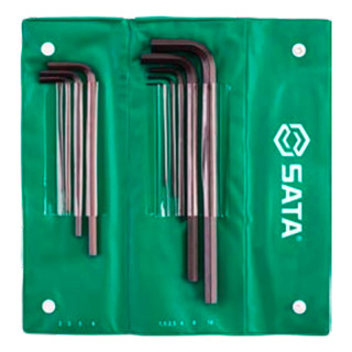Jogo De Chave Hexagonal Curta 1,5 A 10mm Sata 11 Peças St091 Jogo De Chave Hexagonal Curta 1,5 A 10mm Sata 11 Peças St091