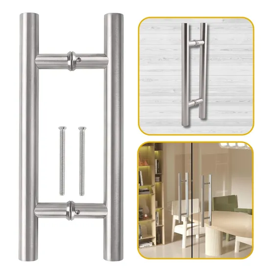 Jaladera Tipo H 120cm Puerta Principal Acero Inoxidable 2203
