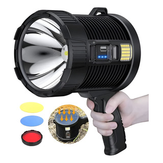 Foco Linterna Led Recargable 90.000 Lúmenes 3 Modos Solar Foco Linterna Led Recargable 90.000 Lúmenes 3 Modos Solar