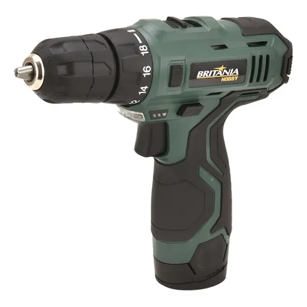Parafusadeira Britânia Hobby Bpf03 2 Em 1 Furadeira Cor Verde Tropical