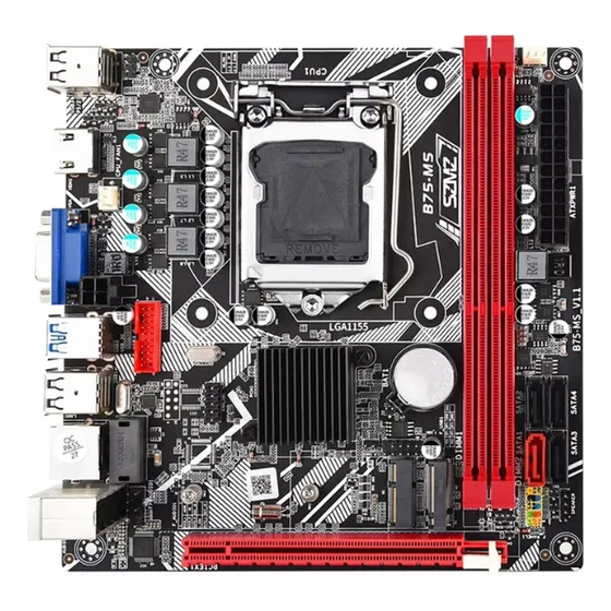 Placa-mãe B75 Lga 1155  Wi-fi Integrado Ideal Intel I3/i5/i7 Marrom-escuro