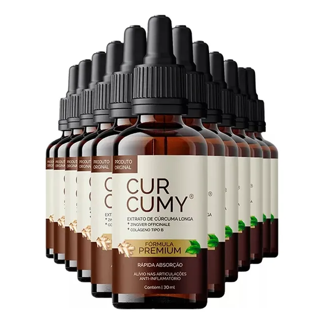 5x Curcumy Original - 30ml Cada Total 150ml Com Nota Fiscal