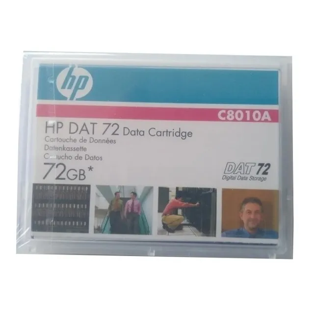 Cartucho De Datos Hp  C8010a Dat 72, 170 M, 72 Gb De Memoria