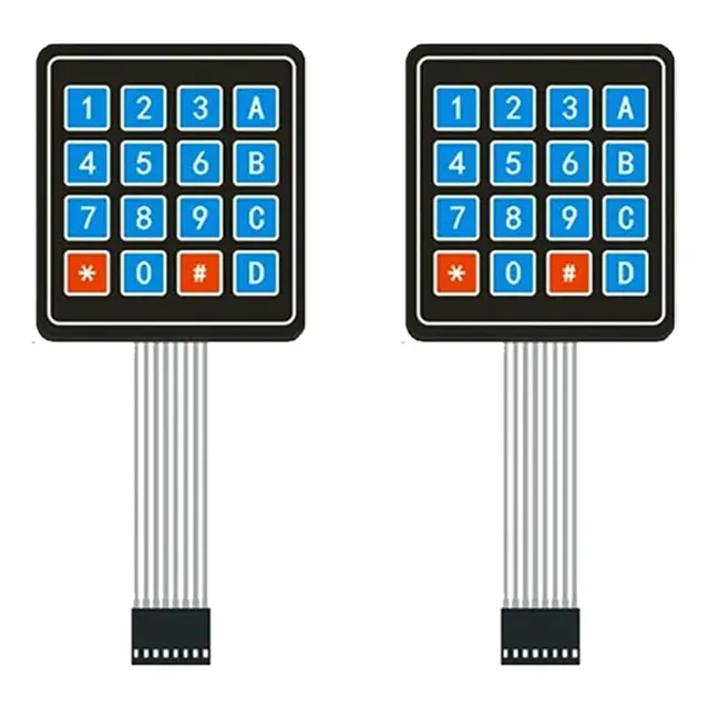 2 Piezas Teclado Matriz 4x4 Matricial Arduino