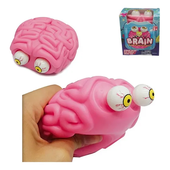 Boneco Squish Anti Stress Cerebro Brinquedo De Apertar Top