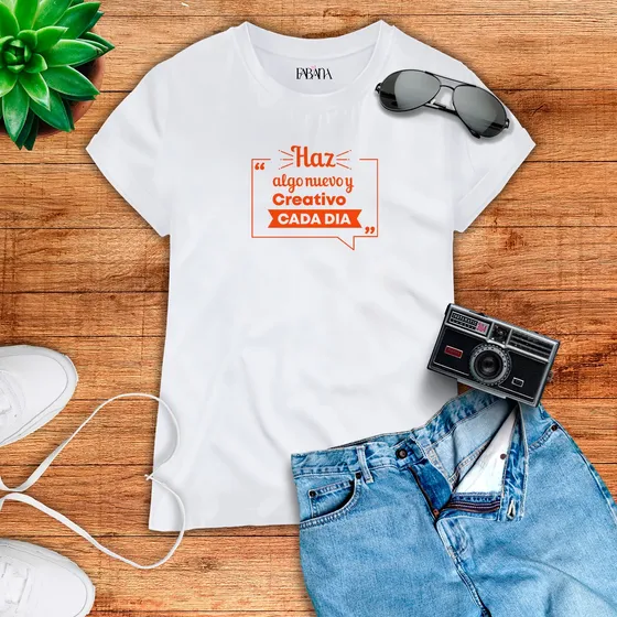 Franela Dama/hombre Frase Motivacional Haz Algo Nuevo