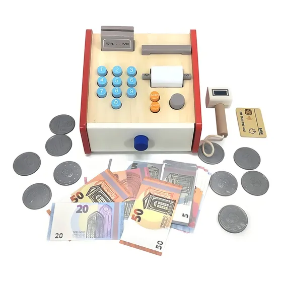 Caja Registradora Madera Juguete Niño