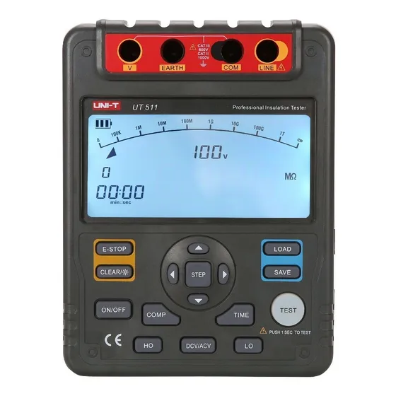 Uni-t  Megohmetro Medidor Aislación  Ut511 1000v