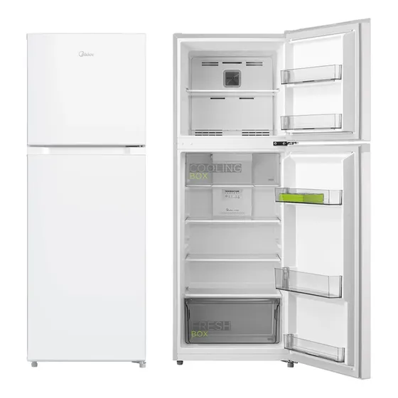 Heladera Midea 251lts Frio Seco Clase A Blanca Dimm