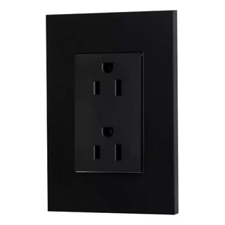 Placa Con 2 Contactos Negro Mate Magnalux | H5 Pnm-1502 Placa Con 2 Contactos Negro Mate Magnalux | H5 Pnm-1502
