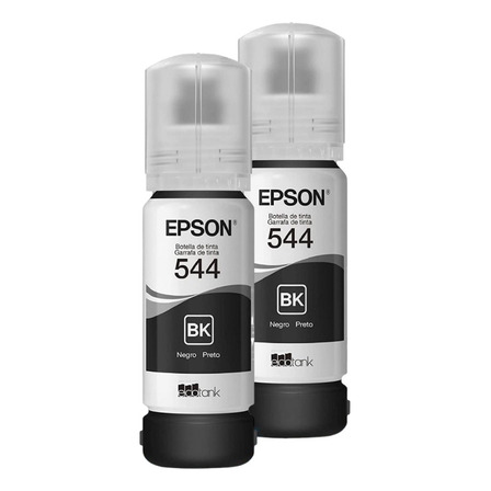 Kit 2 Garrafas Tinta T544 Preto Epson Para Ecotank (eps01) Kit 2 Garrafas Tinta T544 Preto Epson Para Ecotank (eps01)