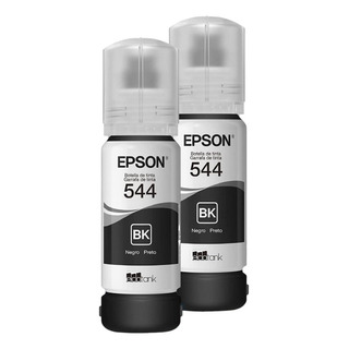 Kit 2 Garrafas Tinta T544 Preto Epson Para Ecotank (eps01) Kit 2 Garrafas Tinta T544 Preto Epson Para Ecotank (eps01)