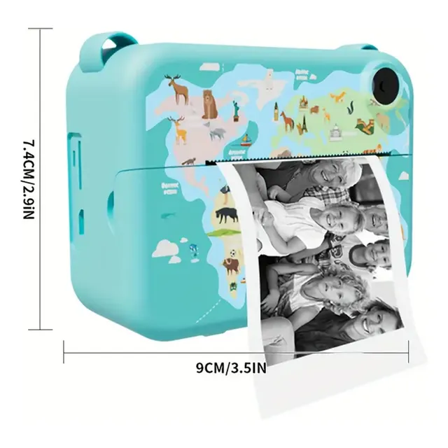 Cámara Fotográfica Para Niños De Impresión Instantánea Incluye Rollos