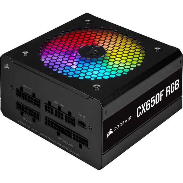 Fuente De Poder Corsair Cx650f Rgb 650w 80 Plus Bronze