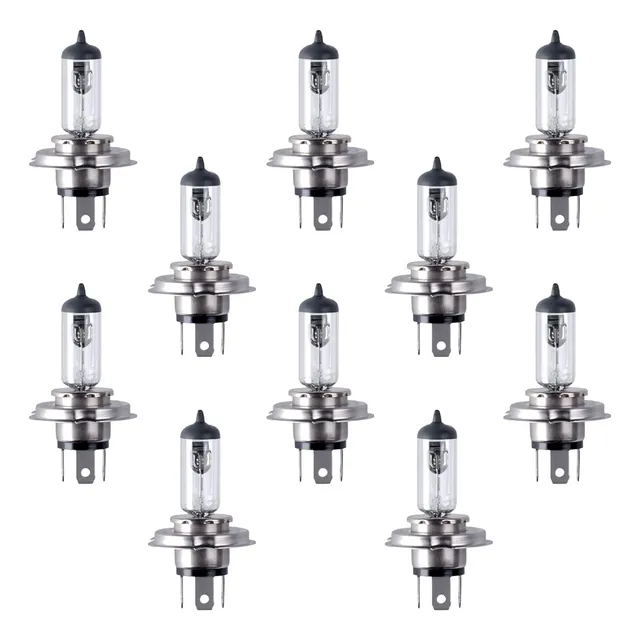 Kit 10 Lâmpada H4 Farol Halogeno 75/70w Caminhão Ônibus 24v