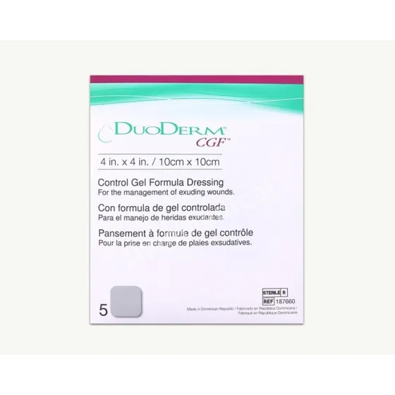 Duoderm Cgf Parche Hidrocoloide Grueso 10x10 Cm Caja 5 Pzas