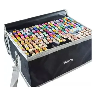 Marcadores Kit X 262 Piezas Doble Punta Base De Alcohol Marcadores Kit X 262 Piezas Doble Punta Base De Alcohol