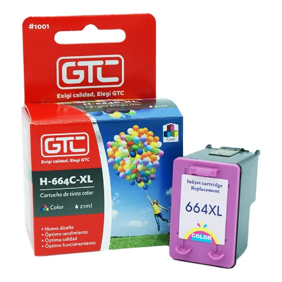 Cartucho De Tinta Para Hp 664 Xl Color, 2135 3635 4675 5075