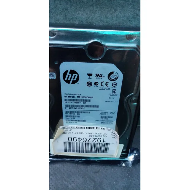 Disco Duro Servidor Hpe 1tb 6g Sata 7200rpm Lff 3.5'' Nuev0