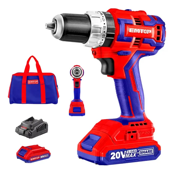 Taladro Percutor 20v Inalámbrico Rotomartillo Destornillador