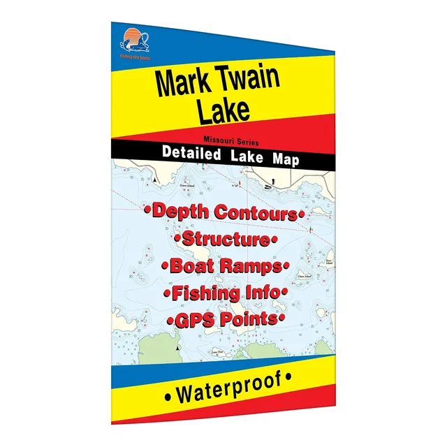 Mark Twain Lago Mapa Pesca