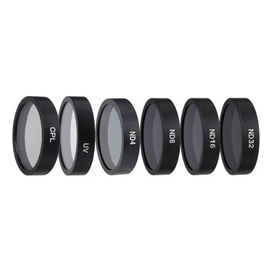 Set Filtros Lentes 6 En 1 Uv Cpl Nd Para Mavic Air