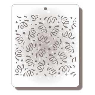 Plantilla Stencil Confeti Cumpleaños 341 11.7x13.8cm Manuali Plantilla Stencil Confeti Cumpleaños 341 11.7x13.8cm Manuali
