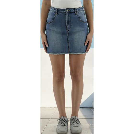 Falda Mujer Cat Foundation Denim Skirt