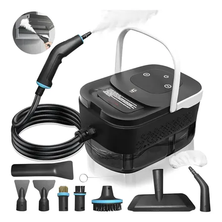 Maquina Vaporizador Portátil Para Limpeza Pesada 127v 220v Preto-ajuste De 6 Velocidades 220v