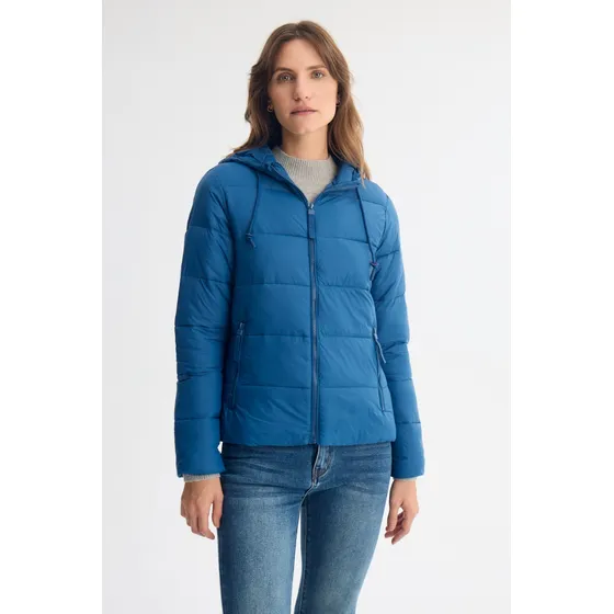 Campera Liviana Matelaseada Con Capucha Mujer Portsaid