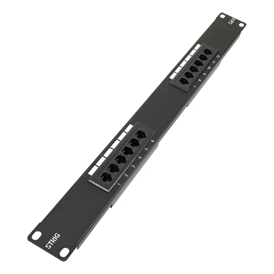 Patch Panel Rack 12 Puertos Strig Cat6 Fd-pp14
