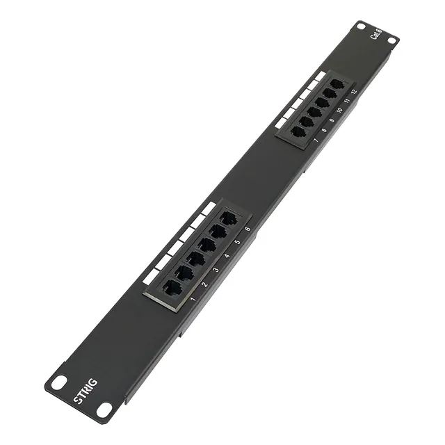 Patch Panel Rack 12 Puertos Strig Cat6 Fd-pp14