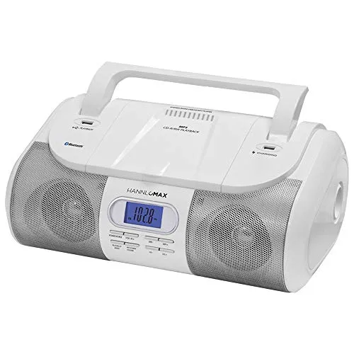Hx-318cd Portable Cd/mp3/usb Boombox, Fm Pll Radio, Blu...