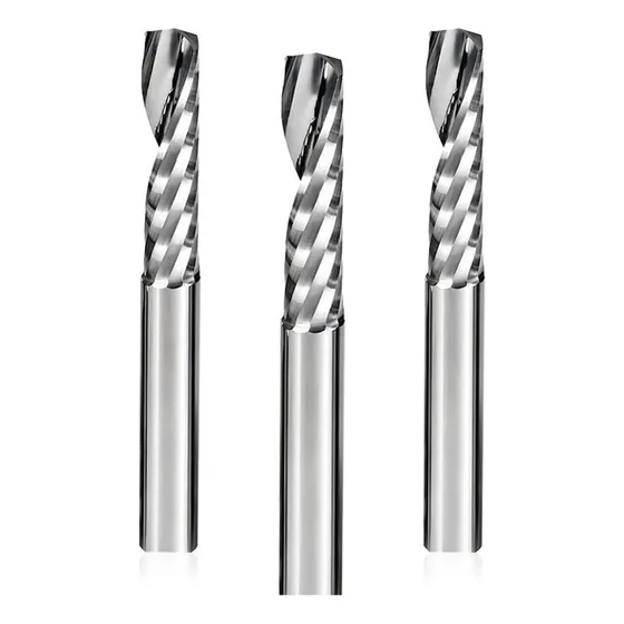 Fresa Topo 1 Corte Helicoidal 4mm X 32mm Mdf Acm Pvc