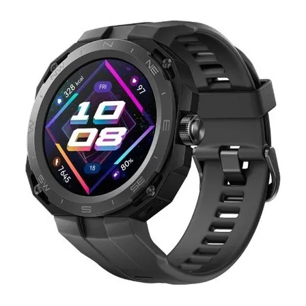 Huawei Watch Gt Cyber + 2 Correas + Garantía Por Accidente Diseño de la correa Correa de caucho negro de alto rendimiento