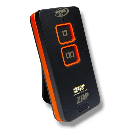 Control Remoto Portón Automático Ppa Zap 433mhz Color Naranja