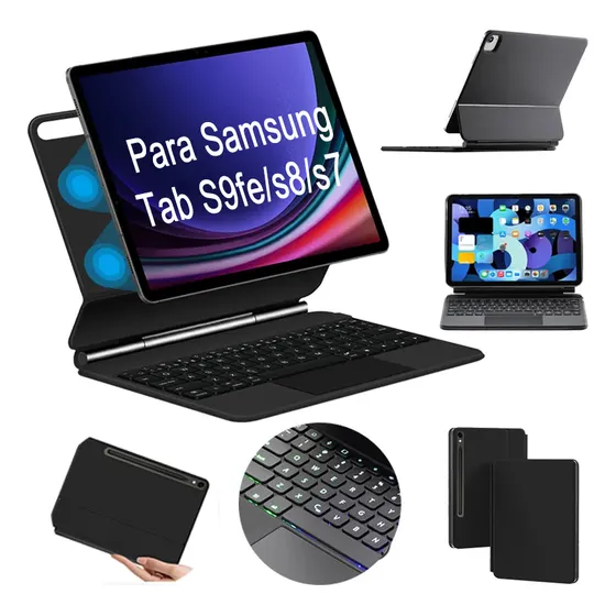 Capa Protetora Magnética Para Samsung Tab S9fe/s8/s7
