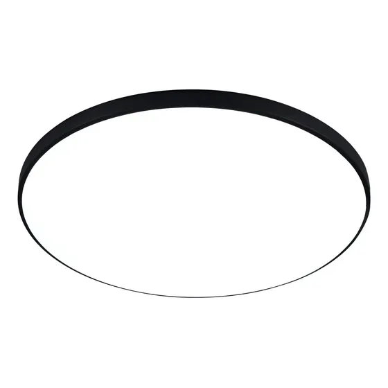 Luminária De Teto 38cm Com Led Integrado Sobrepor 36w 6500k Preto
