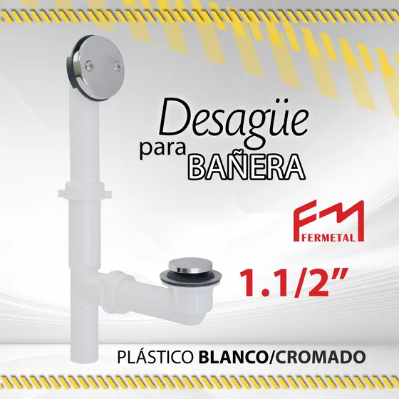 Desague Para Bañera 1.1/2  Fermetal Des-10 / 11762
