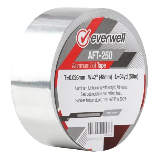 Cinta Adhesiva De Aluminio 50 Mts. Espesor De 2 Pulgadas