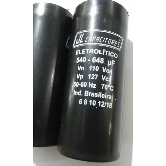 Capacitor 50uf 250v+ 540-648uf 110v Jl  Motor 2 A 3cv