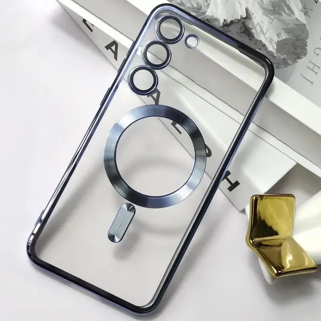 Carcasa Case Estuche Funda Forro Para Samsung Magnético | S25 | S24 | S23 | S22 | S21 | Plus | Ultra | Fe | Magsafe + Protector Cámaras Incluido
