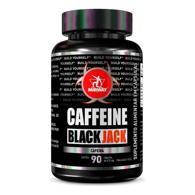 Caffeine Black Cafeína 90 Cápsulas Midway